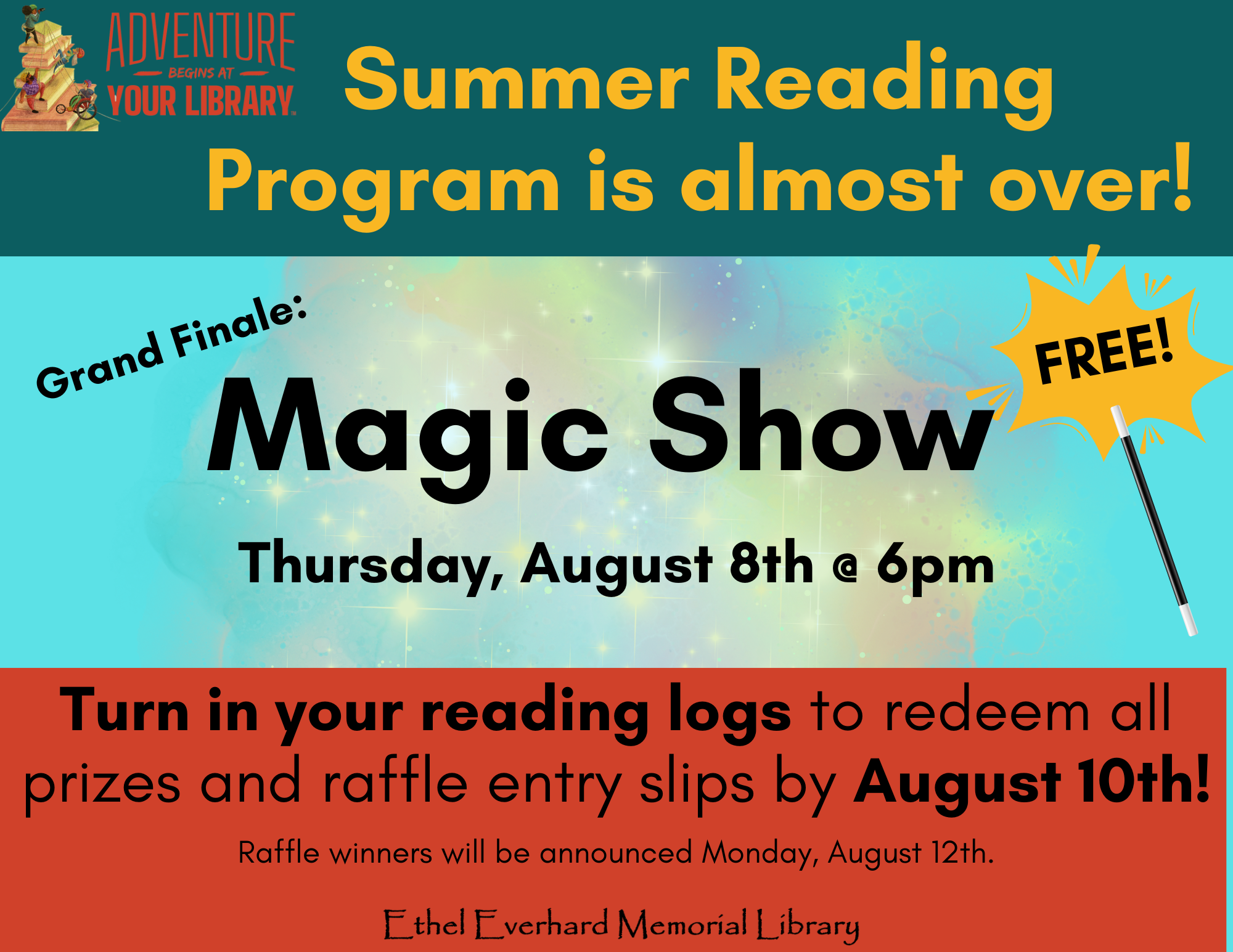 Summer Reading Program - Finale and Raffle