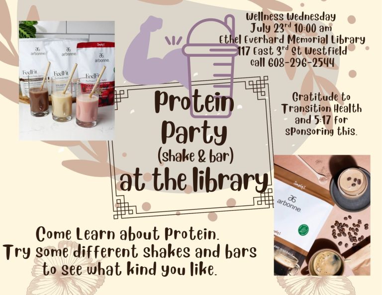 Protein Party at the Library