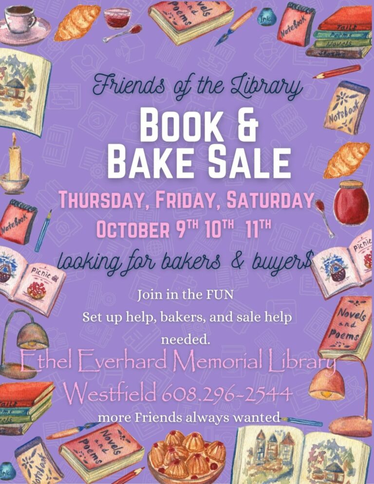 Friends of the library Book & Bake Sale