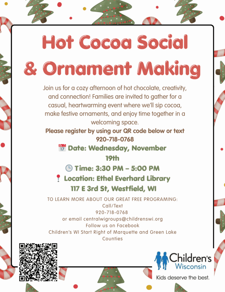 Hot Cocoa and Ornament making with Children’s WI